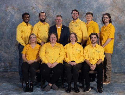 group portrait of Clarkson's Construction Engineering Management (CEM) Program’s Student Projects in Engineering Experience and Design (SPEED) team
