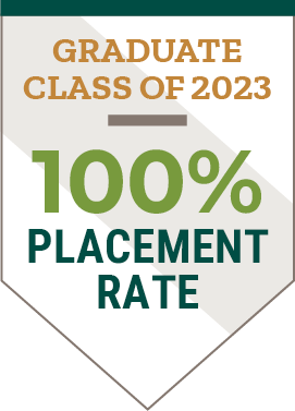 100% Graduate Placement Rate - Program Specific