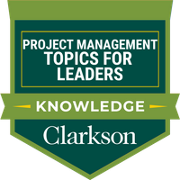 Project Management Topics for Leaders Microcredential badge