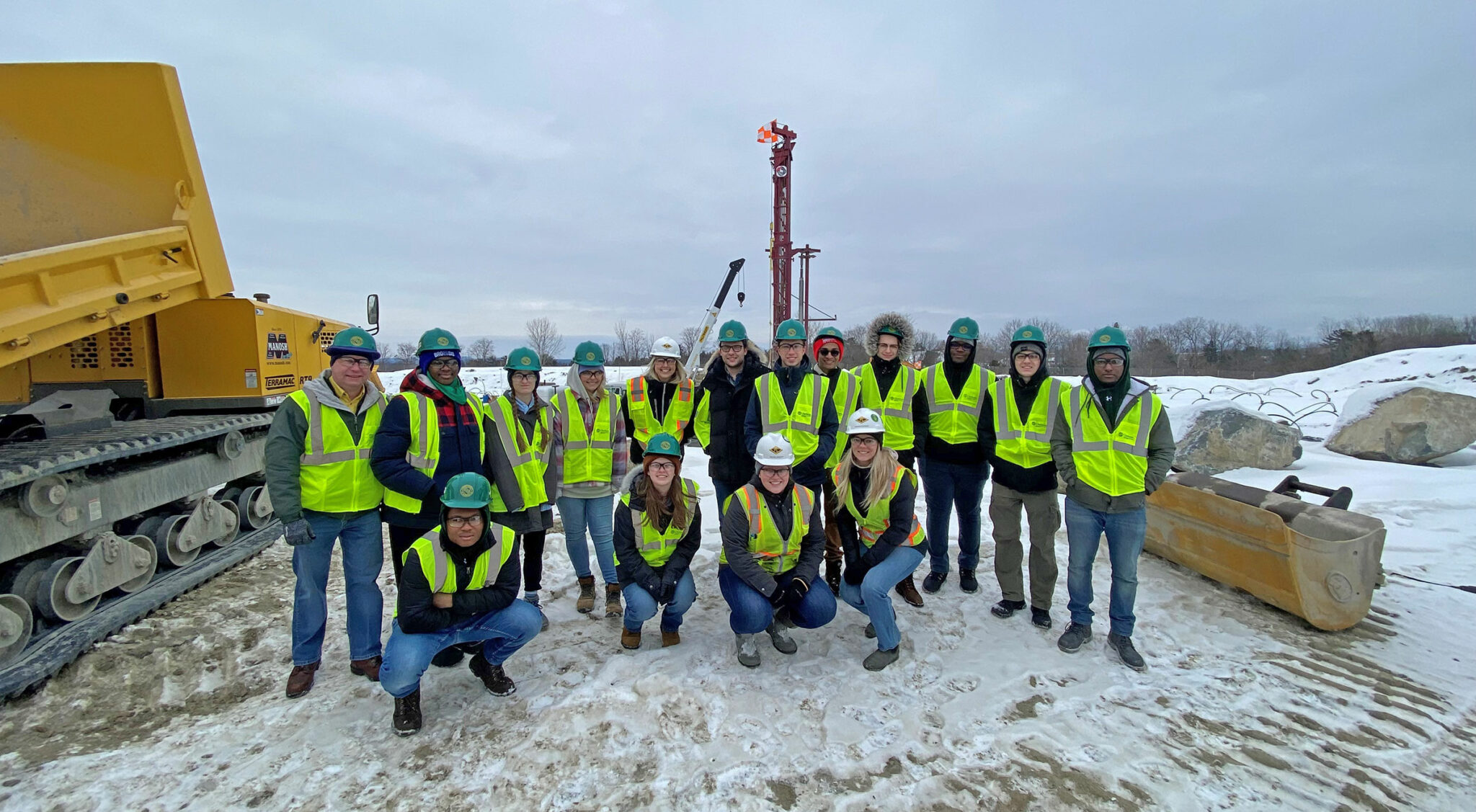 Clarkson CEM students visit Vermont Jobsite