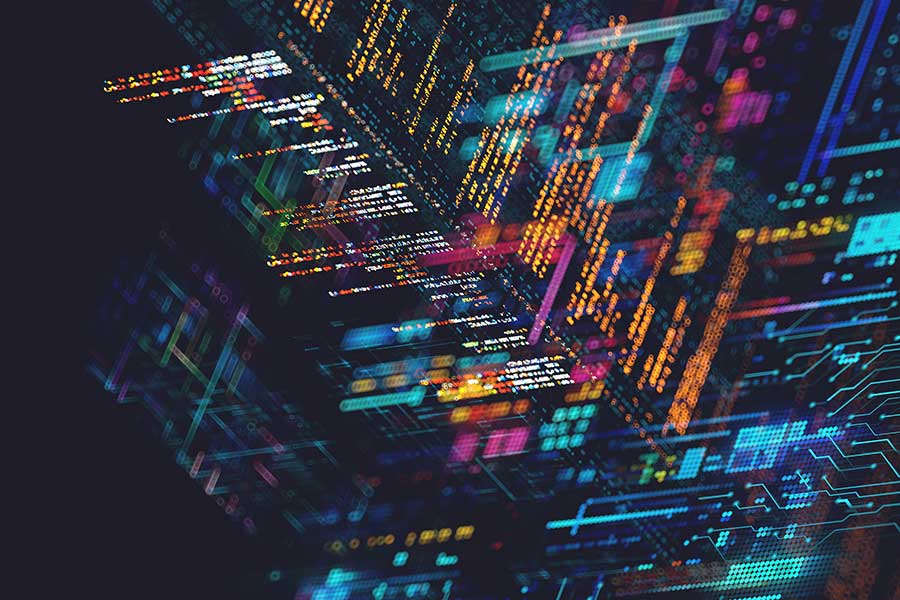 Image of a digital landscape