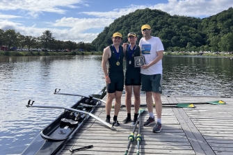 Clarkson Crew Wins Gold in American Collegiate Rowing Association National Championships Men’s Double Competition