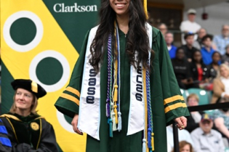Clarkson University Senior Angela Tewksbury Receives Frederica Clarkson Award